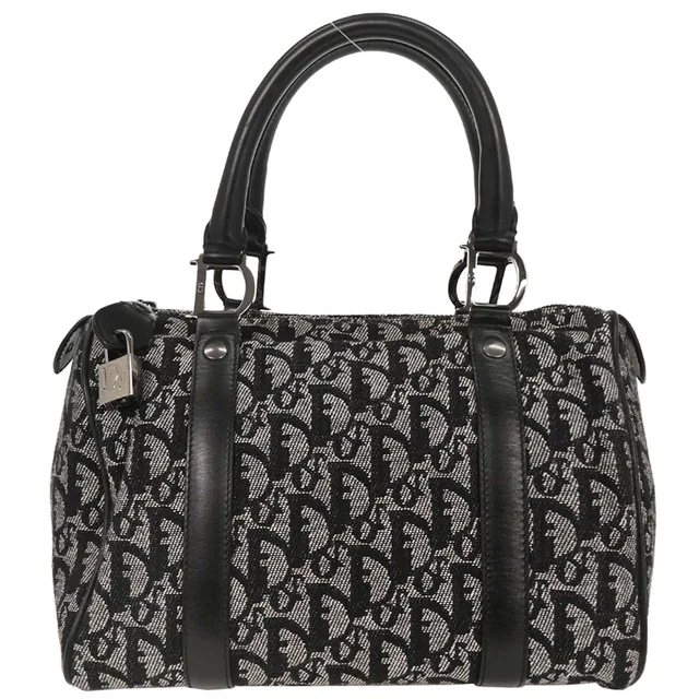 Dior Black Trotter Duffle Handbag in Black Canvas from AMORE Vintage Tokyo