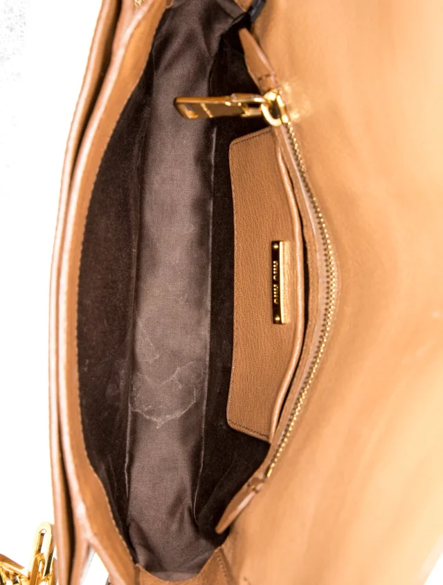 Miu Miu Goat Leather Crossbody Bag in brown|red Goatskin from The RealReal, photo 6 of 6