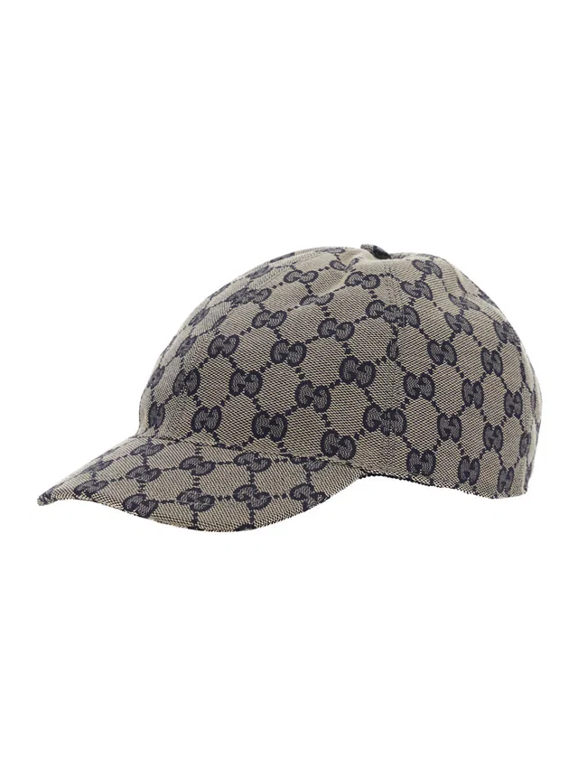 Gucci 4817743hc65 Gg Original Monogram Baseball Cap — Beige Polyester Caps in Beige Woven leather from HEWI
