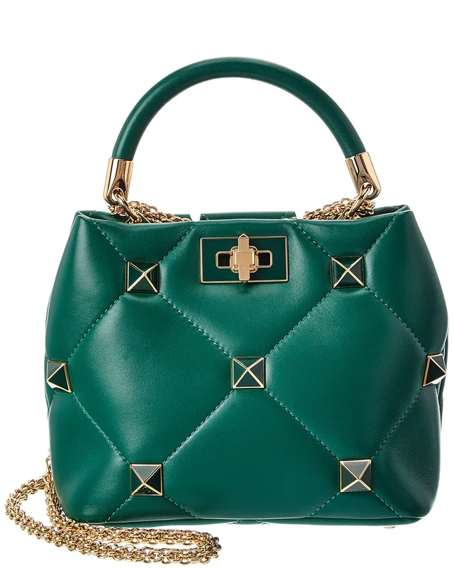 Valentino Roman Stud The Handle Small Leather Shoulder Bag, image 1 of 1 from Gilt