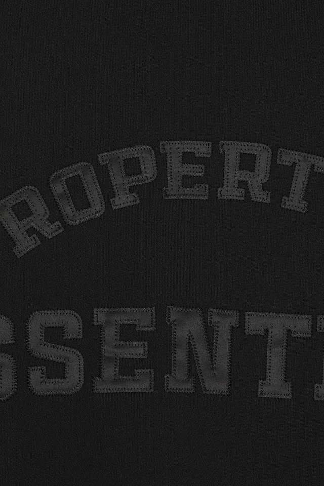 Fear of God ESSENTIALS Property Lounge Long Zip Hoodie in Black, photo 6 of 6 from REVOLVE (Canada)