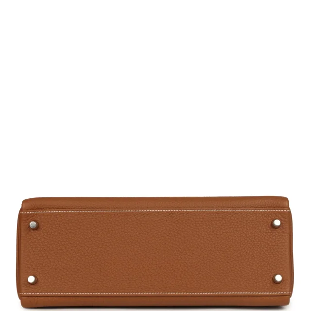 Hermès Kelly Retourne 32 Gold Togo Palladium Hardware in Gold Togo leather from Madison Avenue Couture, photo 6 of 9