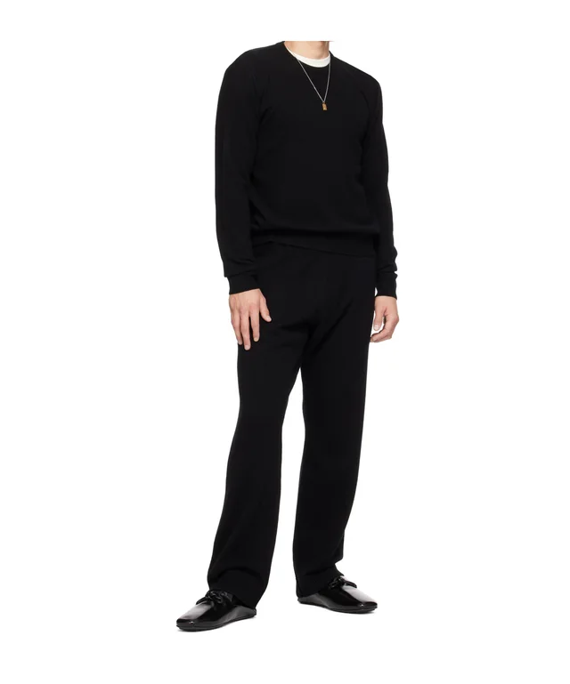 entire studios Ribbed Knitted Trousers in Wool 70%,Cashmere 30% Description: These knit trousers feature a wide, ribbed waistband that fits snugly without digging in, while the…, photo 2 of 4 from SENSER