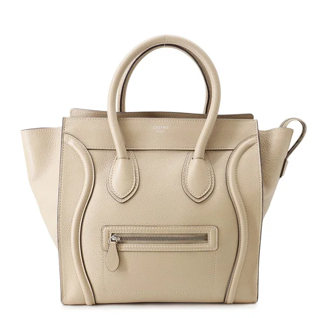 Celine Luggage shopper Beige Leather Size Mini in Beige Leather from GALLERY RARE