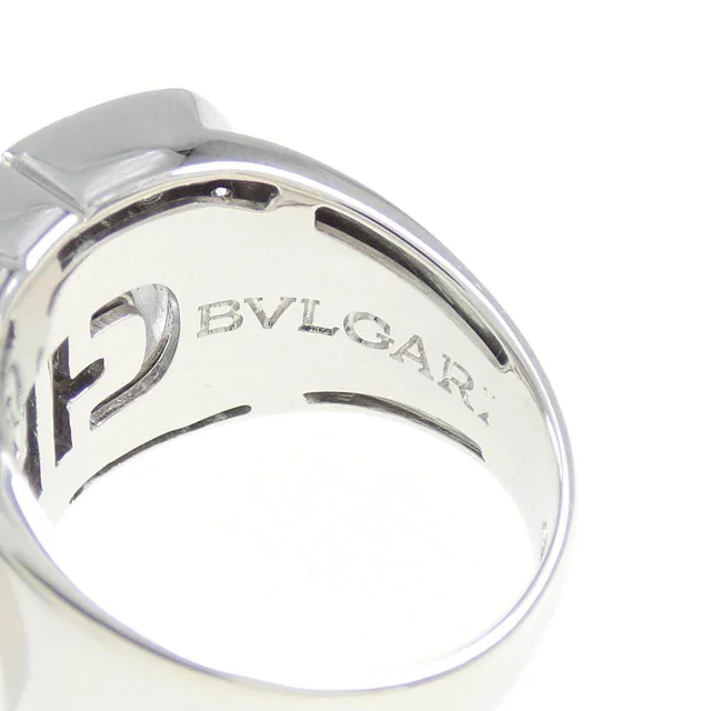 Bvlgari Parentesi 750 White Gold Diamond Ring Size 8 in White from LuxUness, photo 2 of 2