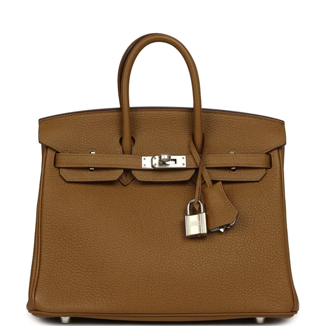 Hermès Birkin 25 Bronze D'ore Verso Togo Palladium Hardware in Togo leather from Madison Avenue Couture