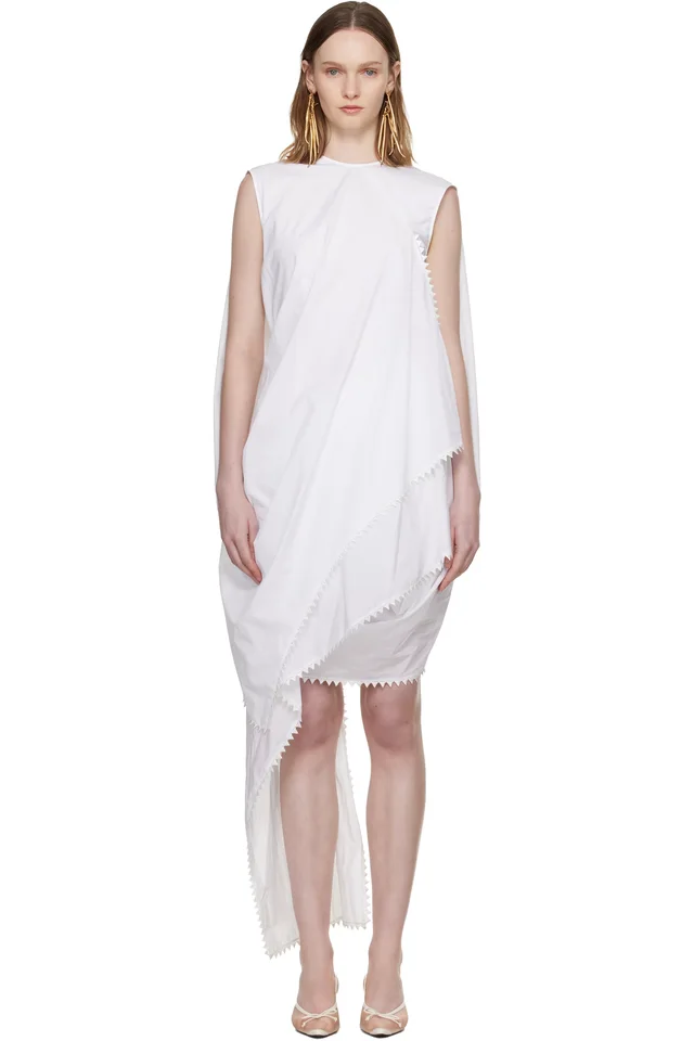 JACQUEMUS White 'The Traversin' Minidress, image 1 of 1 from SSENSE