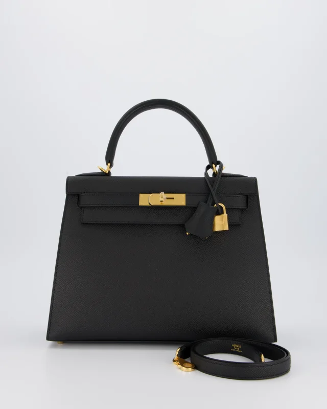 Hermès Kelly 28 Sellier Bag in Black Epsom leather from Sellier, photo 22 of 23