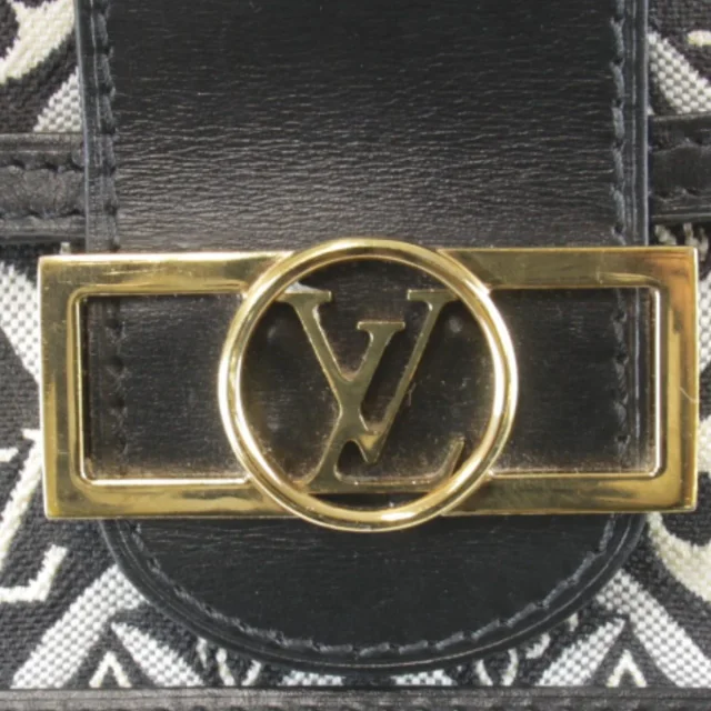 Louis Vuitton Jacquard Portefeuille Dauphine canvas leather shoulder bag in Black Canvas from LuxUness, photo 6 of 8