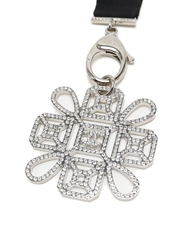 Chanel Coco Mark Rhinestone Lanyard Necklace from A Retro Tale, photo 2 of 5