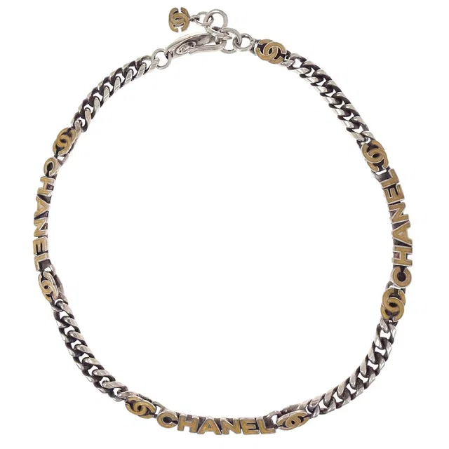 Chanel Chain Necklace Silver 00T in Silver from AMORE Vintage Tokyo