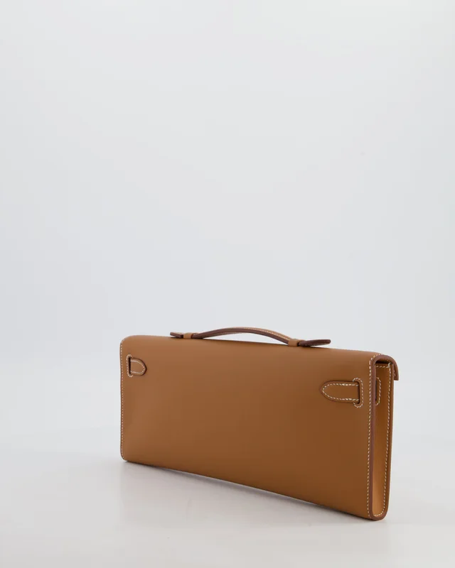 Hermès Kelly Cut Bag in Gold Swift leather from Sellier, photo 2 of 2