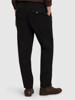 Brunello Cucinelli Straight Trousers with Pleats in 100% Cotton, photo 3 of 5 from LUISAVIAROMA