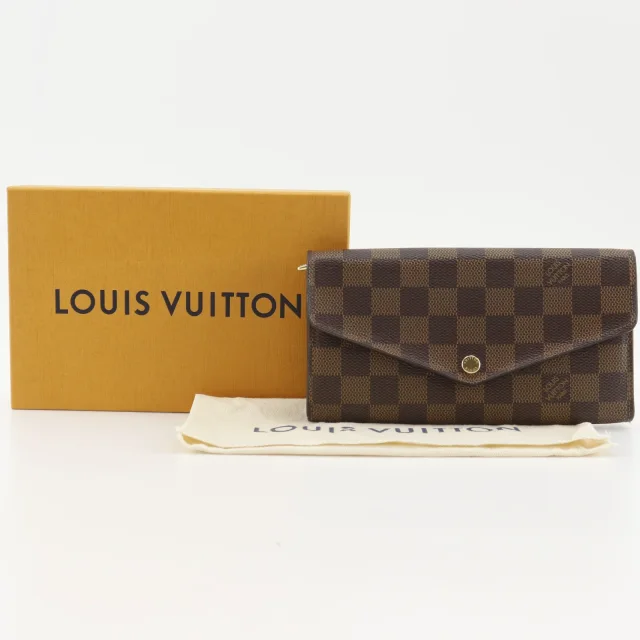 Louis Vuitton Porte Feuille Sarah Damier Long Wallet in Brown Canvas from LuxUness, photo 19 of 19