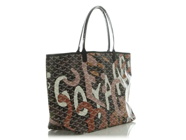 Goyard Pink Lettres Camouflage Saint-Louis GM in Pink Coated canvas from Ann's Fabulous Finds, photo 6 of 10