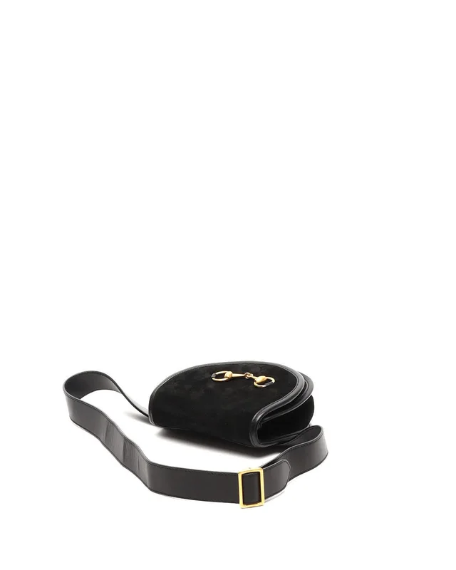 Gucci Horsebit Suede Waist Bag, Size 90 in Suede from A Retro Tale, photo 5 of 9