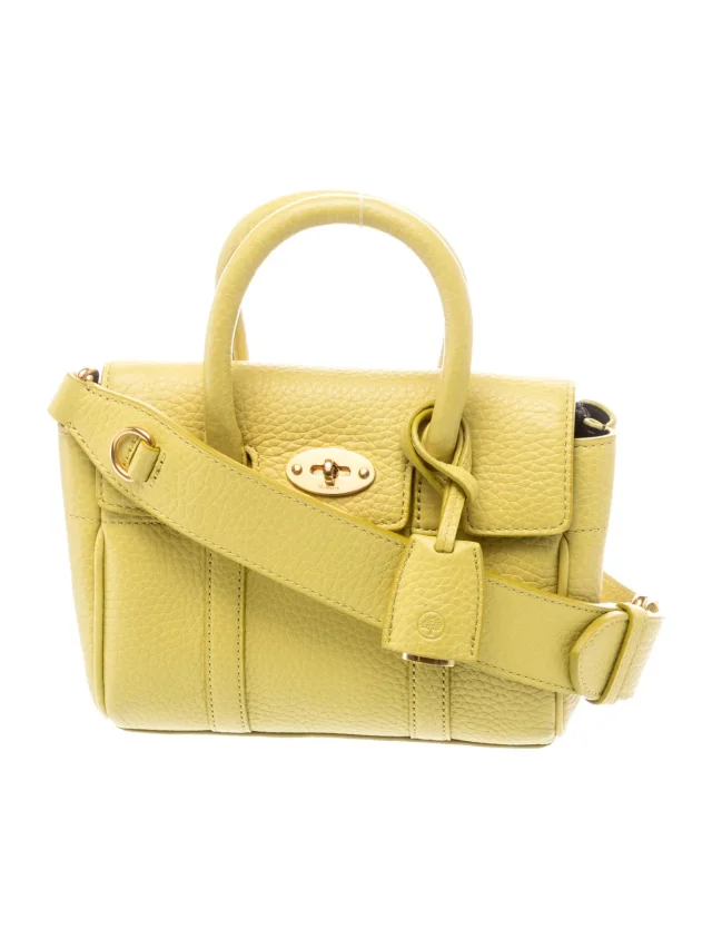 Mulberry Leather Bayswater Small in green Leather from The RealReal