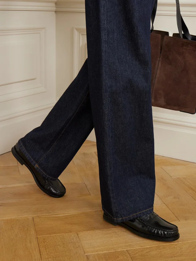 TOD'S Gathered leather loafers in Black, photo 2 of 2 from NET-A-PORTER (Canada)