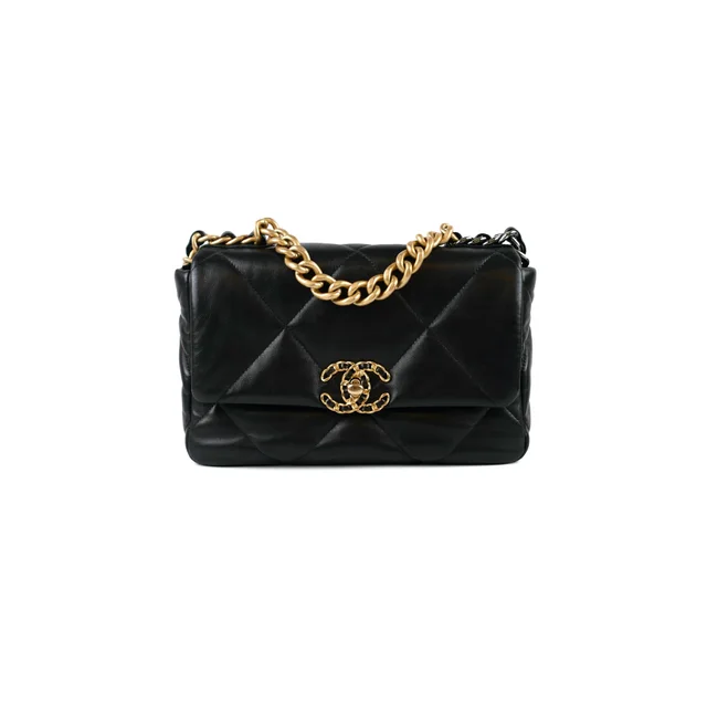 Chanel Small 19 Black Lambskin 30 Series in Black Lambskin from The Purse Affair