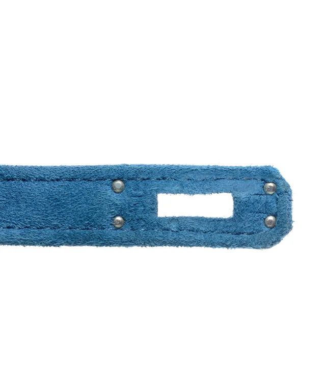 Hermès Kelly 25 Sellier Doblis Blue Thalassa PHW #H in Blue Leather from Luxury Promise, photo 12 of 15