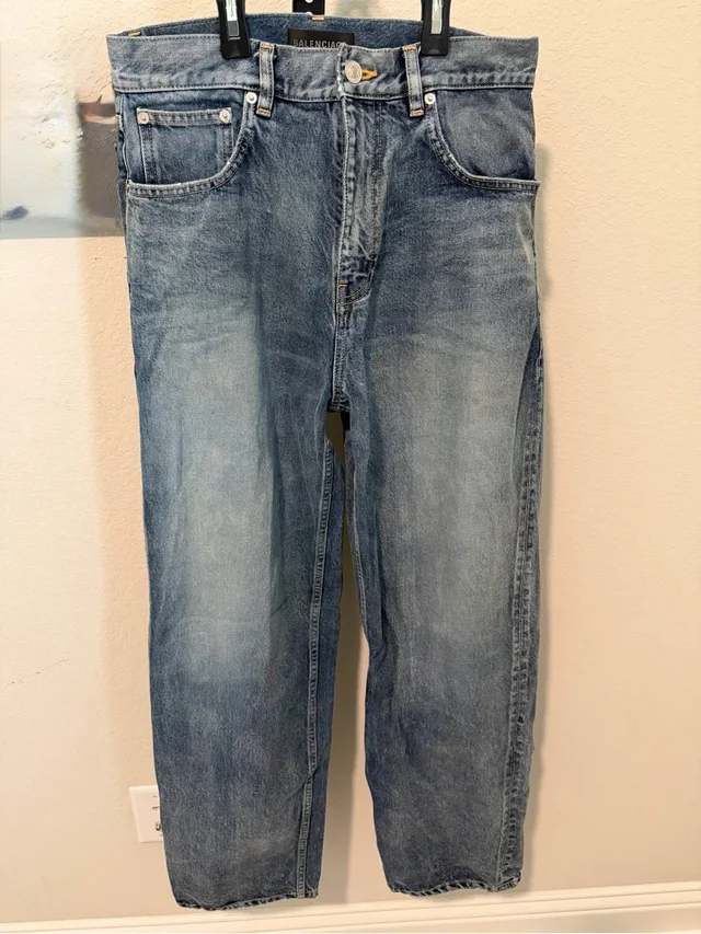 Balenciaga Unisex Light Blue Baggy Fit Jeans in blue Denim from Poshmark
