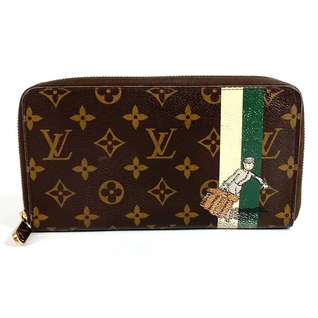 Louis Vuitton Wallet Zippy Organizer Belboy Monogram Canvas Green Brown in Brown Coated canvas from The Reluxe