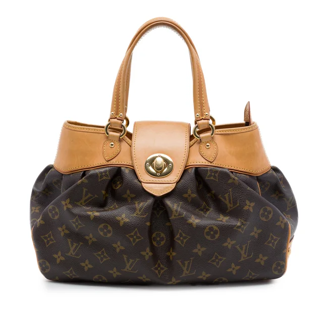 Brown Louis Vuitton Monogram Boetie PM Handbag in Brown Coated canvas from Designer Revival