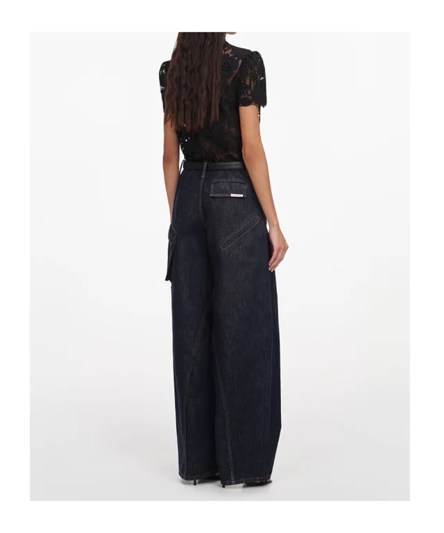 Self-Portrait Lace Tie Neck Top, photo 5 of 7 from SENSER