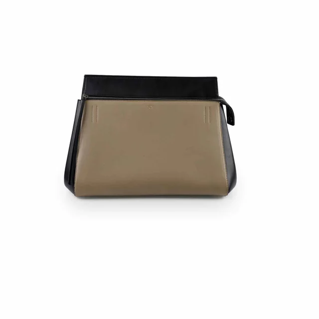 Celine Edge Medium Bag Beige/Black in Black Leather from The Purse Affair