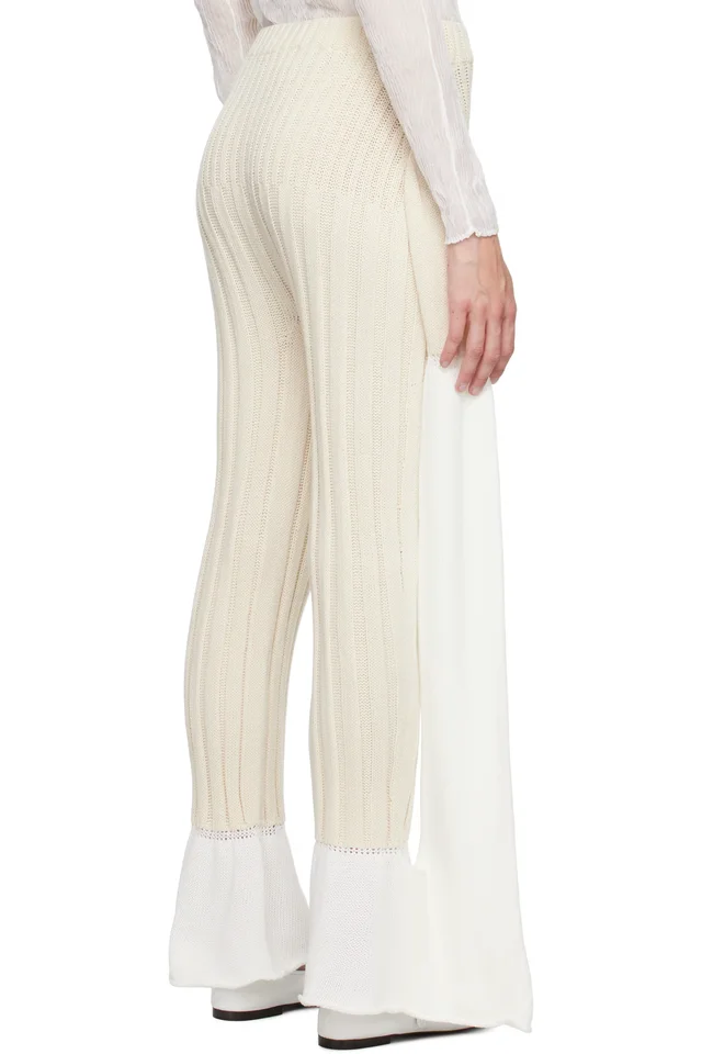 ISSEY MIYAKE Off-White 'Behind The Scenes' Trousers, photo 3 of 4 from SSENSE