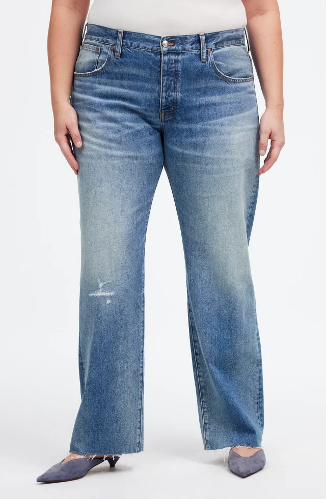 Madewell The Dean Airy Easy Straight Leg Jeans, photo 3 of 11 from Nordstrom Rack