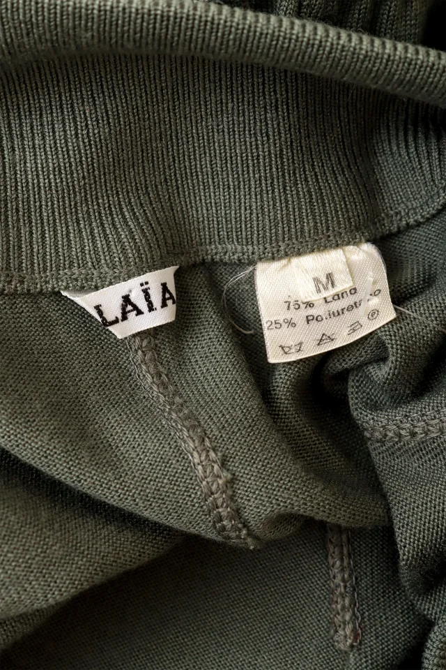 Alaïa 1990 F/W Off-Shoulder Knit Bodycon Dress in Wool from Recess LA, photo 5 of 6