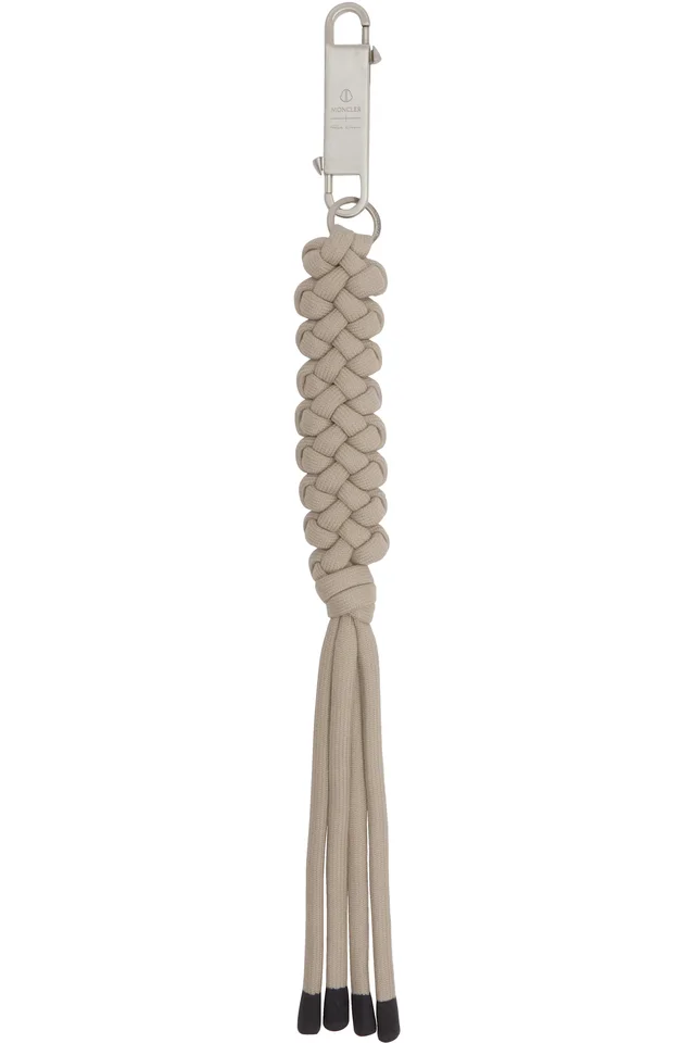 Moncler + Rick Owens Off-White Hiking Rope Keychain, image 1 of 1 from SSENSE