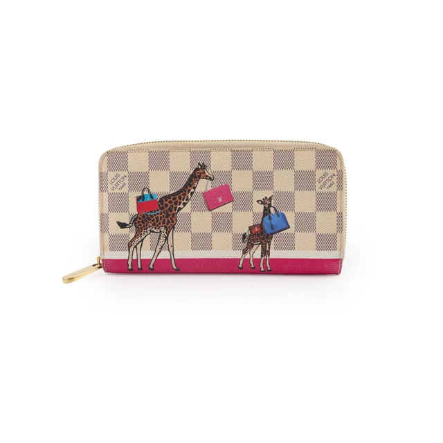Louis Vuitton Long Wallet Damier Azur 2017 Christmas Animation in Canvas from The Purse Affair