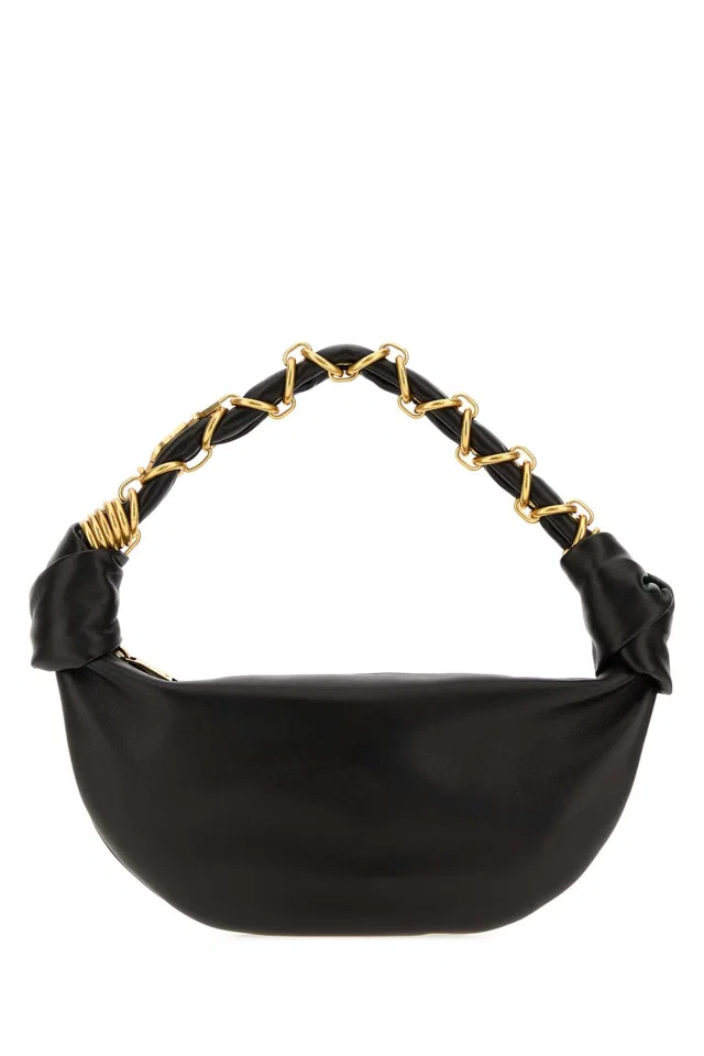 Saint Laurent Mbag Shoulder Bag — Black in Black Lambskin from HEWI