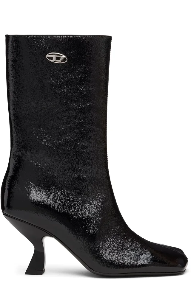 Diesel Black D-Amber Tube 75 Boots from SSENSE, photo 1 of 1