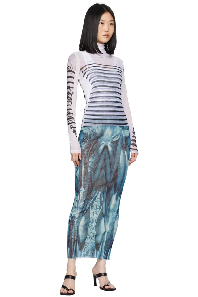 Jean Paul Gaultier White 'The Marinière' Turtleneck, photo 5 of 5 from SSENSE