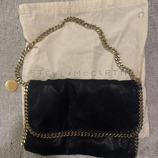 Stella McCartney Women's Shoulder bags - Black/Navy in blue|black from Depop, photo 1 of 1