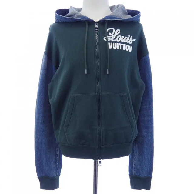Louis Vuitton Hybrid Hoodie Denim in Denim from The Reluxe