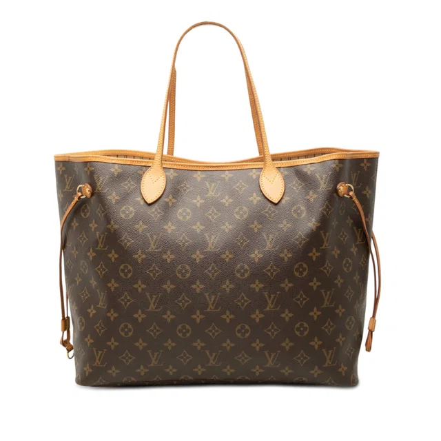 Brown Louis Vuitton Monogram Neverfull GM Tote Bag in Brown Coated canvas from Designer Revival