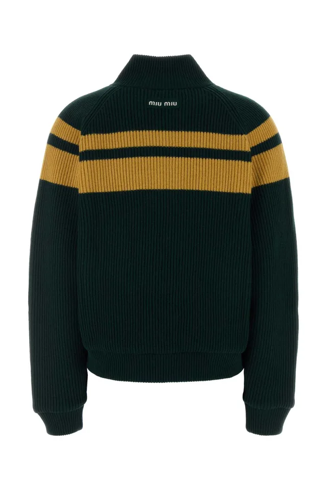Miu Miu striped wool cardigan, photo 2 of 2 from SENSER