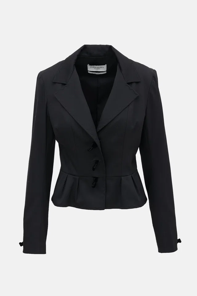 Saint Laurent FW 2004 Wool Knot Blazer in Wool from VSP Consignment
