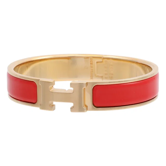 Hermès Click H Red/Gold in Red from VINTAGE QOO TOKYO