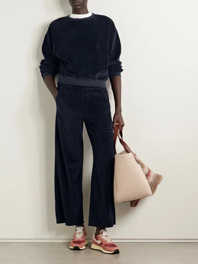 CITIZENS OF HUMANITY Vintage Cotton-Blend Velour Sweatshirt in Blue, photo 2 of 2 from NET-A-PORTER (Canada)