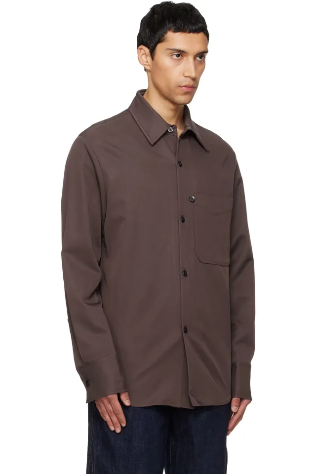 NULLUS Brown Violin Shirt, photo 2 of 4 from SSENSE