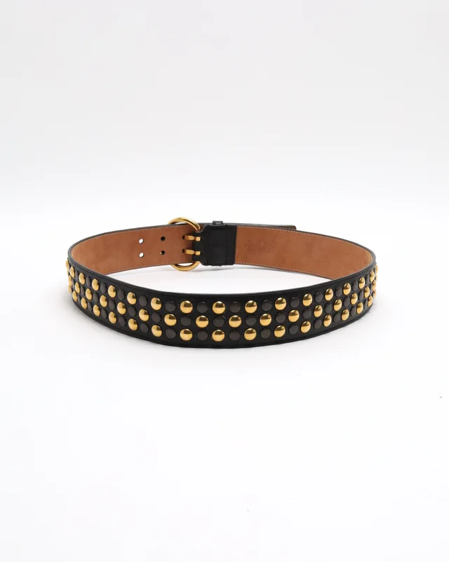 Gucci Studded Belt-Size 85 in Denim from A Retro Tale, photo 2 of 5