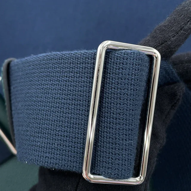 Hermès Fool Toe R.M.S 12H Blue Marine/Vert Moyen/Blue Orange Toile Military Togo Leather in Navy Togo leather from GALLERY RARE, photo 12 of 17