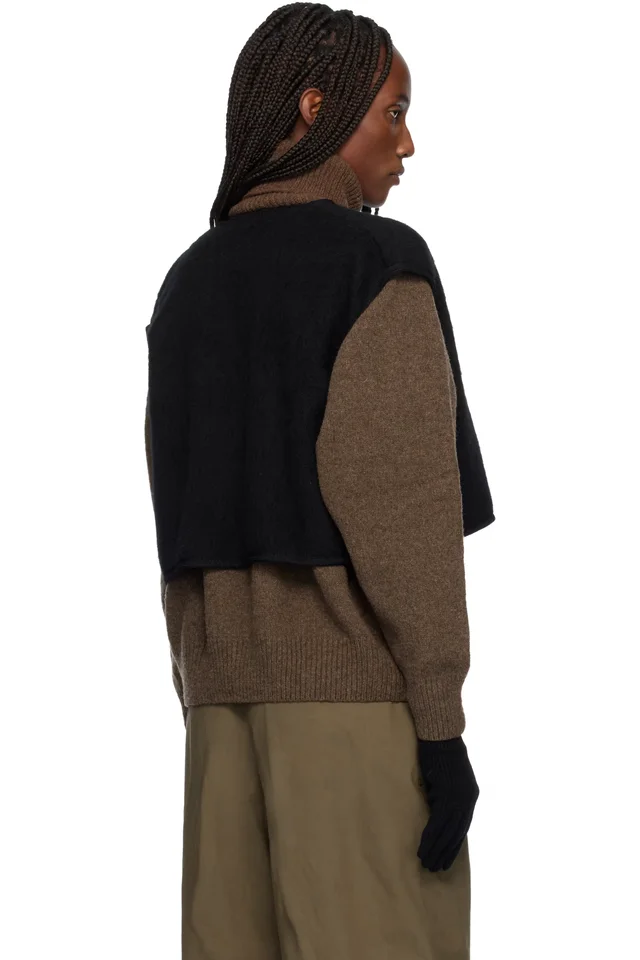 Baserange Black Capas Vest, photo 3 of 4 from SSENSE