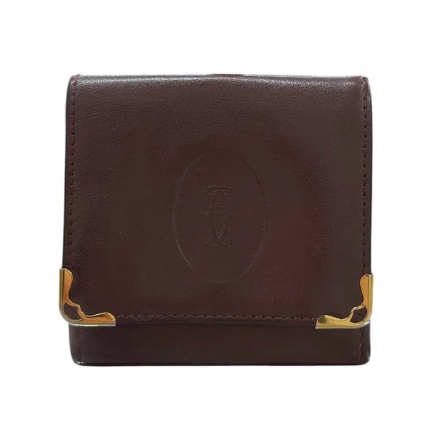 Cartier Must Line Leather Coin Case in Leather from LuxUness