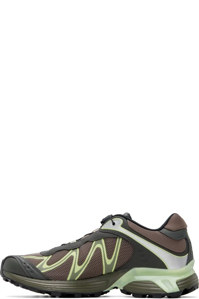 Salomon Brown & Green XT-Whisper Sneakers, photo 3 of 5 from SSENSE